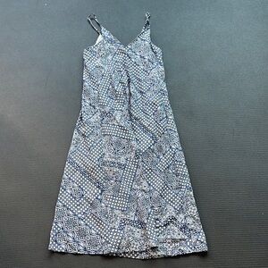 💜5 for $25 GU Japan Elegant Blue Patterned Women's Dress